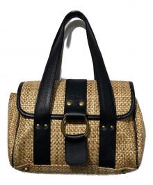 Chloe（クロエ）の古着「カゴバッグ」｜ベージュ×ブラック