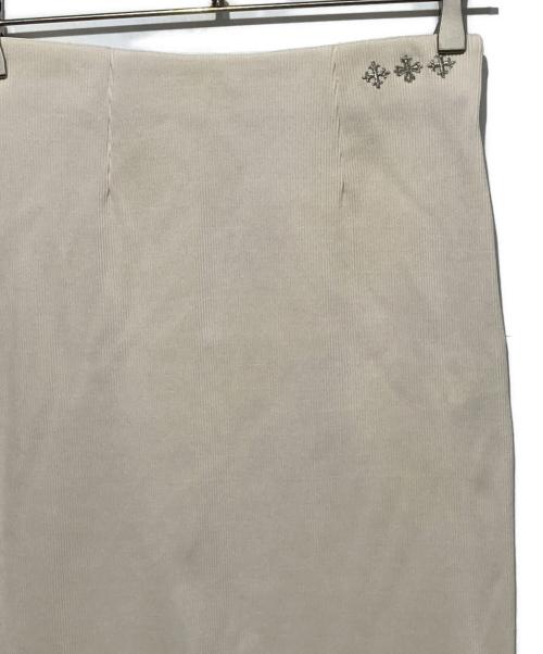 TATRAS（タトラス）TATRAS (タトラス) タイトリブスカート ベージュ サイズ:01の古着・服飾アイテム