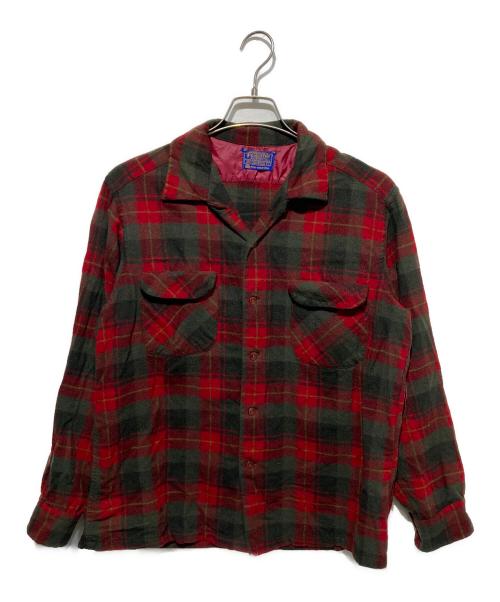 PENDLETON（ペンドルトン）PENDLETON (ペンドルトン) ボードシャツ レッド×グリーン サイズ:Lの古着・服飾アイテム