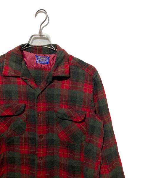 PENDLETON（ペンドルトン）PENDLETON (ペンドルトン) ボードシャツ レッド×グリーン サイズ:Lの古着・服飾アイテム