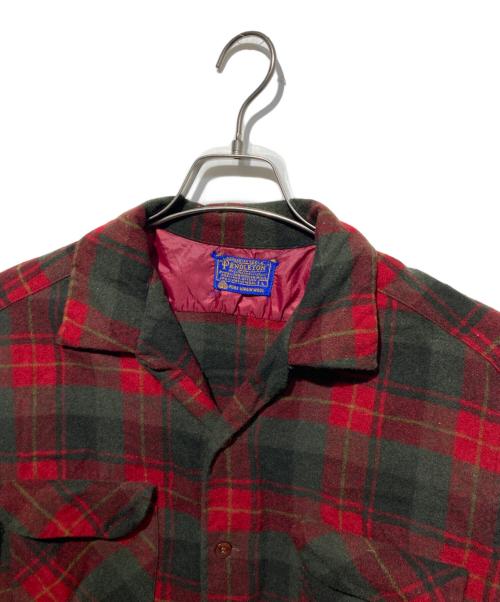 PENDLETON（ペンドルトン）PENDLETON (ペンドルトン) ボードシャツ レッド×グリーン サイズ:Lの古着・服飾アイテム