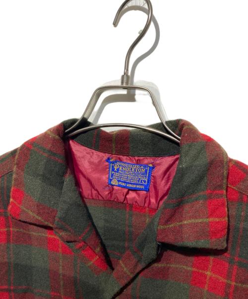 PENDLETON（ペンドルトン）PENDLETON (ペンドルトン) ボードシャツ レッド×グリーン サイズ:Lの古着・服飾アイテム