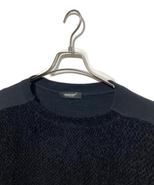UNDERCOVER（アンダーカバー）UNDERCOVER (アンダーカバー) ダメージ加工ドッキングニット ブラック サイズ:3の古着・服飾アイテム