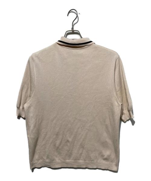 GUCCI（グッチ）GUCCI (グッチ) シェリ―ラインポロシャツ ピンク サイズ:Mの古着・服飾アイテム