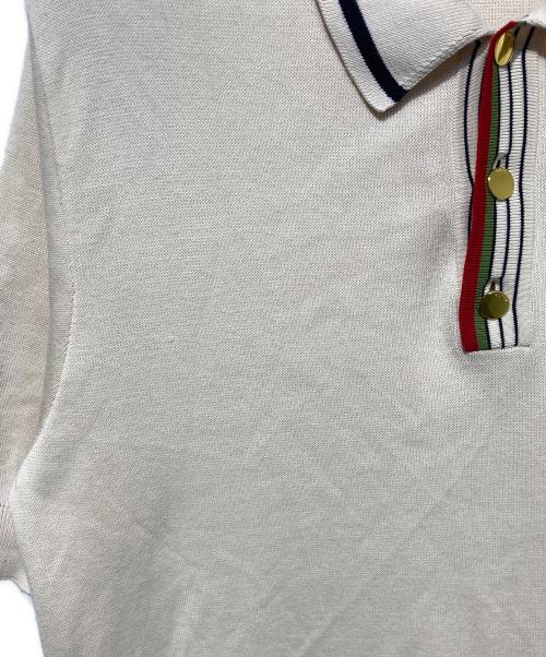 GUCCI（グッチ）GUCCI (グッチ) シェリ―ラインポロシャツ ピンク サイズ:Mの古着・服飾アイテム