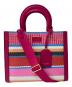 Kate Spade（ケイトスペード）の古着「マンハッタンストライプトート」｜ピンク
