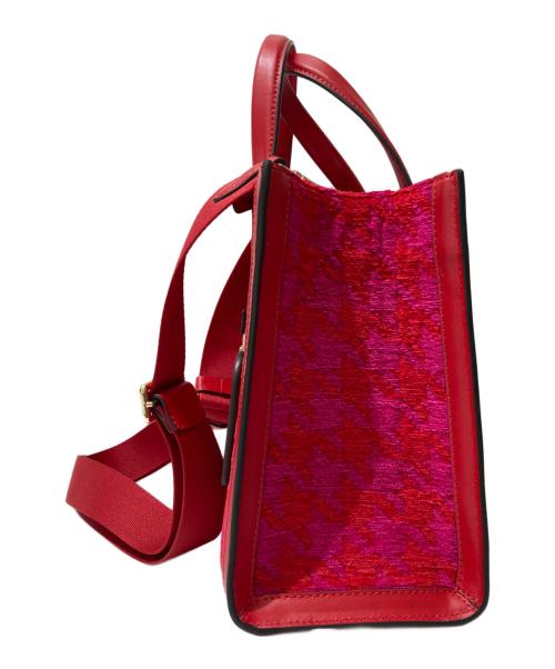 Kate Spade（ケイトスペード）Kate Spade (ケイトスペード) マンハッタン ハウンドトゥーストート レッド×ピンクの古着・服飾アイテム