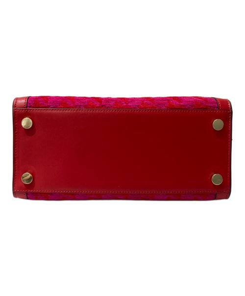 Kate Spade（ケイトスペード）Kate Spade (ケイトスペード) マンハッタン ハウンドトゥーストート レッド×ピンクの古着・服飾アイテム
