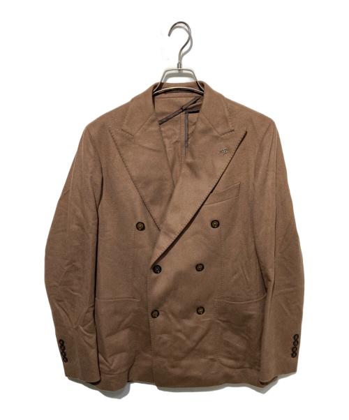TAGLIATORE（タリアトーレ）TAGLIATORE (タリアトーレ) MONTECARLO 6Bジャケット ブラウン サイズ:46/7Rの古着・服飾アイテム