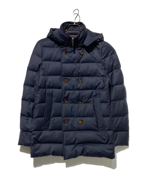 MOORER（ムーレー）MOORER (ムーレー) FLORIO-LL カシミヤ混ダウンコート ネイビー サイズ:44の古着・服飾アイテム