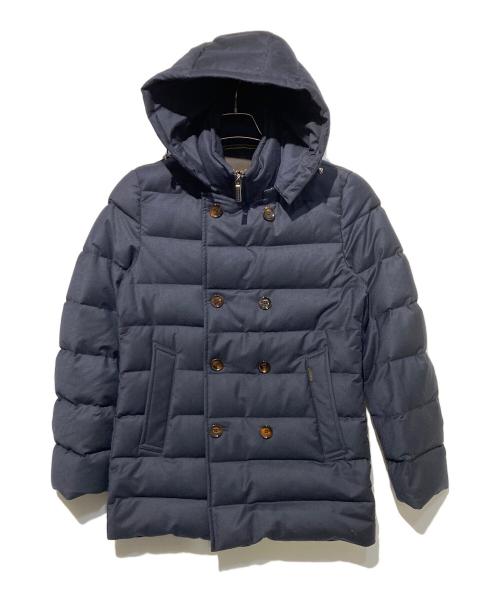 MOORER（ムーレー）MOORER (ムーレー) FLORIO-LL カシミヤ混ダウンコート ネイビー サイズ:44の古着・服飾アイテム