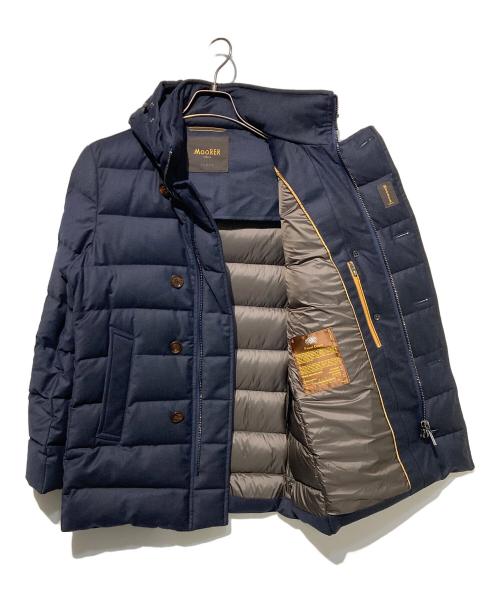 MOORER（ムーレー）MOORER (ムーレー) FLORIO-LL カシミヤ混ダウンコート ネイビー サイズ:44の古着・服飾アイテム