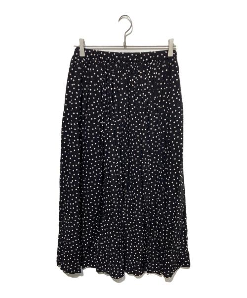 かぐれ（カグレ）かぐれ (カグレ) ドットギャザースカート ブラック サイズ:Freeの古着・服飾アイテム