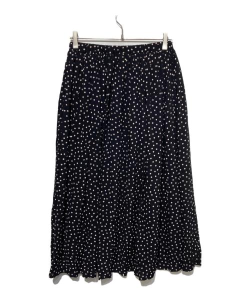 かぐれ（カグレ）かぐれ (カグレ) ドットギャザースカート ブラック サイズ:Freeの古着・服飾アイテム