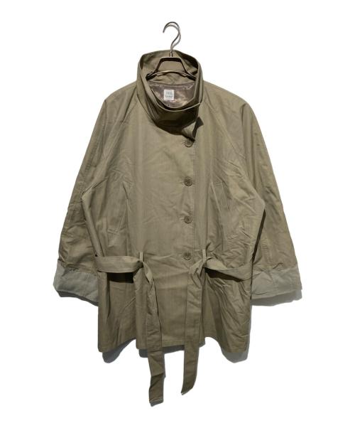 UNGRID（アングリッド）Ungrid (アングリッド) スタンドカラーミドル丈トレンチコート ベージュ サイズ:Freeの古着・服飾アイテム