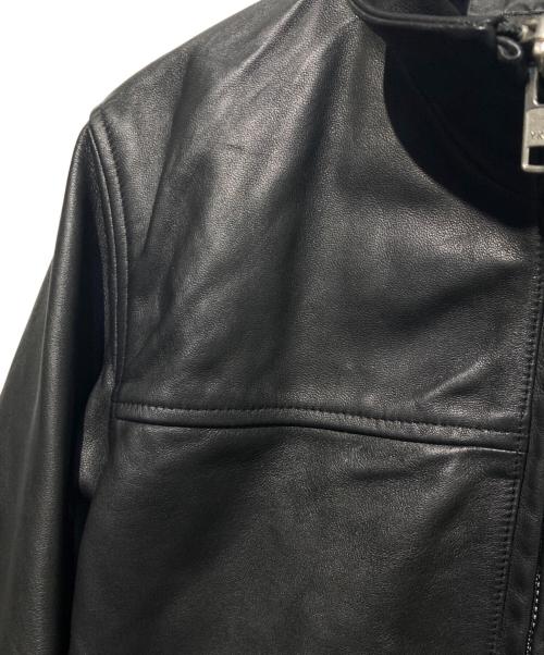 AVIREX（アヴィレックス）AVIREX (アヴィレックス) STAND LEATHER MA-1 MOD JACKET ブラック サイズ:XLの古着・服飾アイテム