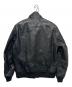 AVIREX (アヴィレックス) STAND LEATHER MA-1 MOD JACKET ブラック サイズ:XL：26000円