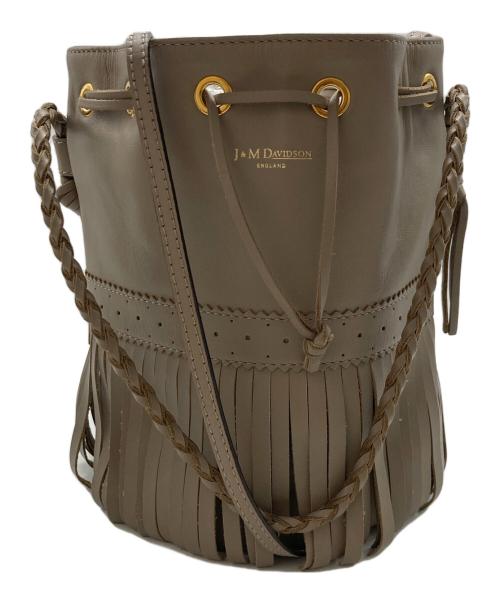 J&M DAVIDSON（ジェイ＆エム デヴィッドソン）J&M DAVIDSON (ジェイ＆エム デヴィッドソン) カーニバル フリンジショルダーバッグ ベージュの古着・服飾アイテム
