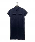 SOEJUソージュ）の古着「ロングシャツワンピース」｜ネイビー