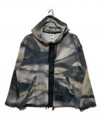NIKE×stussyナイキ×ステューシー）の古着「Ghillie All-Over Print Hoodie」｜グレー