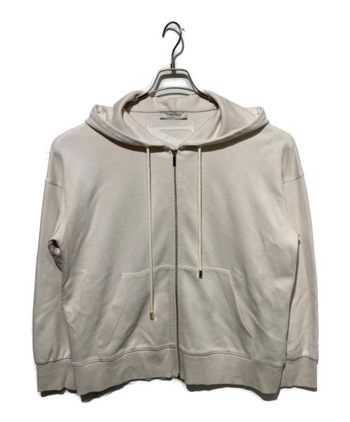 'S Max Mara（エスマックスマーラ）'S Max Mara (エスマックスマーラ) ロゴジップパーカー アイボリー サイズ:Sの古着・服飾アイテム