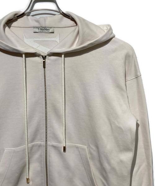 'S Max Mara（エスマックスマーラ）'S Max Mara (エスマックスマーラ) ロゴジップパーカー アイボリー サイズ:Sの古着・服飾アイテム