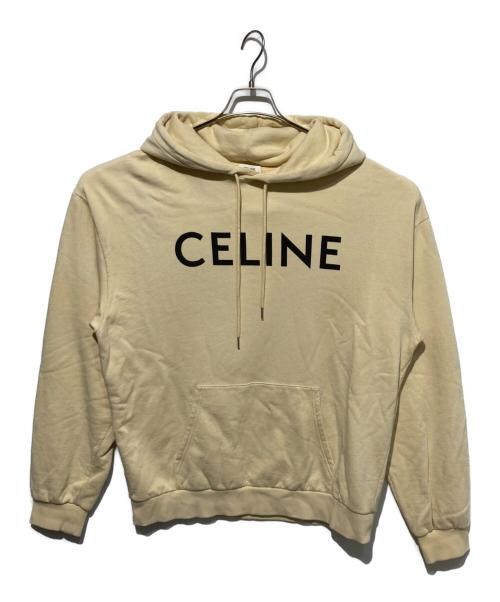 CELINE（セリーヌ）CELINE (セリーヌ) ルーズフーディー ベージュ サイズ:XLの古着・服飾アイテム