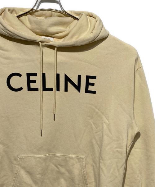 CELINE（セリーヌ）CELINE (セリーヌ) ルーズフーディー ベージュ サイズ:XLの古着・服飾アイテム