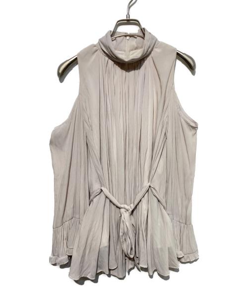 Snidel（スナイデル）Snidel (スナイデル) コールドショルダーセットアップ ライトベージュの古着・服飾アイテム