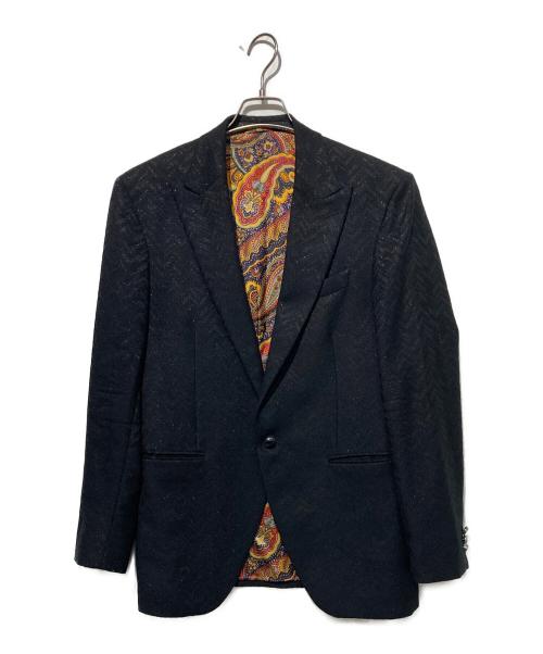 ETRO（エトロ）ETRO (エトロ) テーラードジャケット ブラック サイズ:48の古着・服飾アイテム