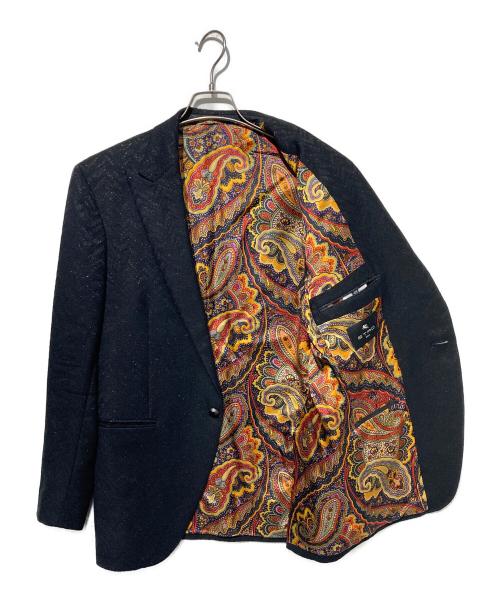 ETRO（エトロ）ETRO (エトロ) テーラードジャケット ブラック サイズ:48の古着・服飾アイテム