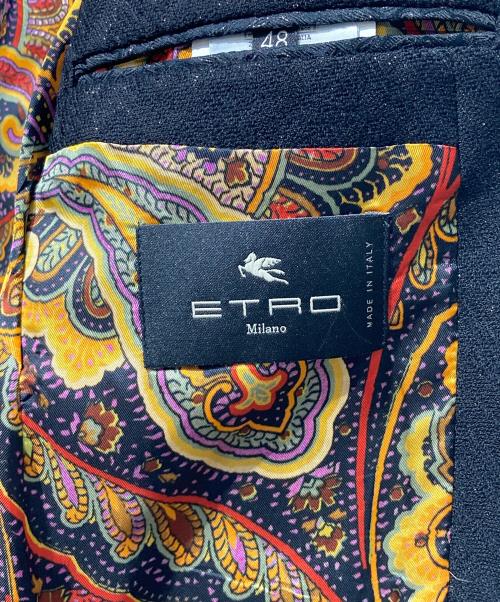 ETRO（エトロ）ETRO (エトロ) テーラードジャケット ブラック サイズ:48の古着・服飾アイテム