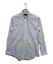 RALPH LAUREN（ラルフローレン）の古着「ストライプBDシャツ」｜ホワイト×ブルー