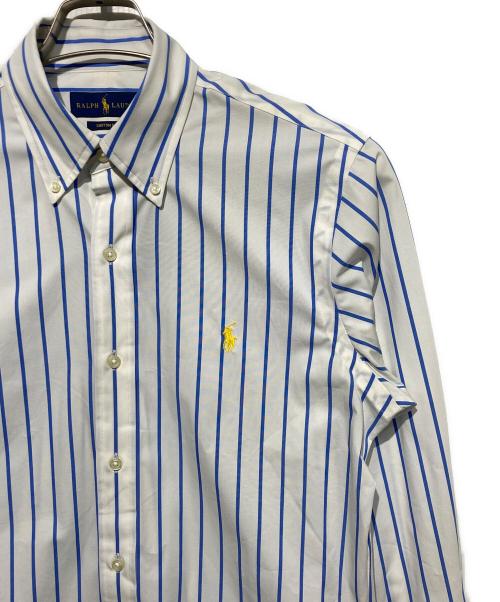 RALPH LAUREN（ラルフローレン）RALPH LAUREN (ラルフローレン) ストライプBDシャツ ホワイト×ブルー サイズ:S 未使用品の古着・服飾アイテム