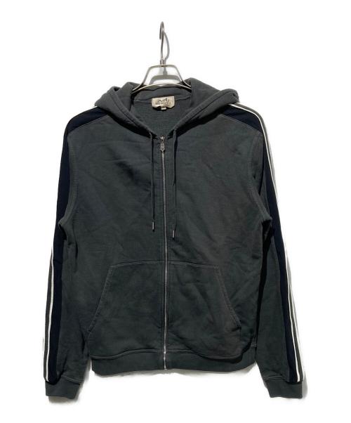 HERMES（エルメス）HERMES (エルメス) ランH ジップパーカー グレー サイズ:Mの古着・服飾アイテム