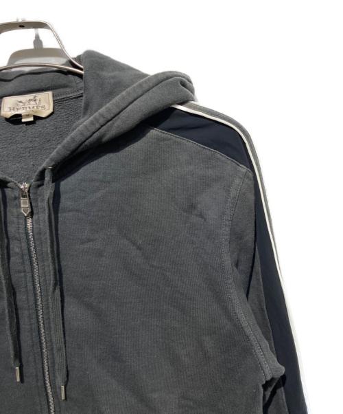 HERMES（エルメス）HERMES (エルメス) ランH ジップパーカー グレー サイズ:Mの古着・服飾アイテム