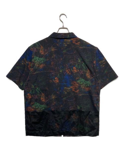 HERALBONY（ヘラルボニー）HERALBONY (ヘラルボニー) エアフロージップシャツ「ギザギザ」 ブラック サイズ:Fの古着・服飾アイテム