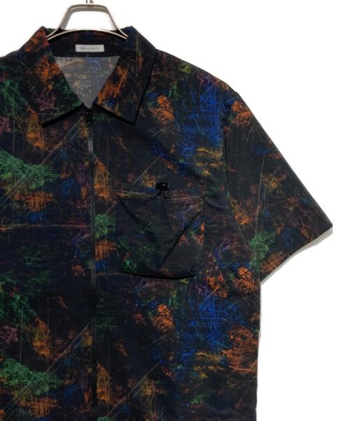 HERALBONY（ヘラルボニー）HERALBONY (ヘラルボニー) エアフロージップシャツ「ギザギザ」 ブラック サイズ:Fの古着・服飾アイテム