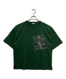 HERALBONY（ヘラルボニー）の古着「ポケットプリントT「無題」」｜グリーン