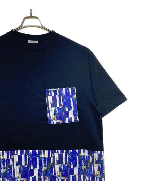 HERALBONY（ヘラルボニー）HERALBONY (ヘラルボニー) パネルポケットT「海」 ネイビー サイズ:Fの古着・服飾アイテム
