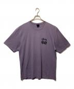 stussyステューシー）の古着「DICE PIGMENT DYED TEE」｜パープル