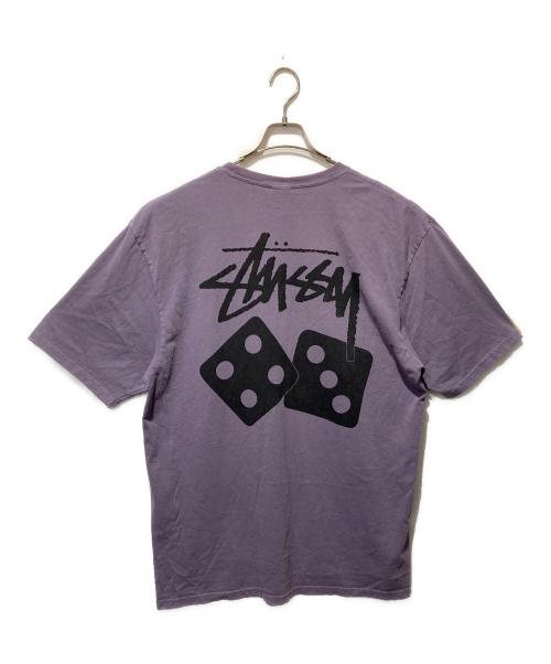 stussy（ステューシー）stussy (ステューシー) DICE PIGMENT DYED TEE パープル サイズ:ＸＬの古着・服飾アイテム