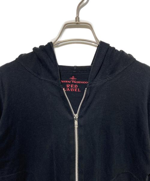 Vivienne Westwood RED LABEL（ヴィヴィアンウエストウッドレッドレーベル）Vivienne Westwood RED LABEL (ヴィヴィアンウエストウッドレッドレーベル) スカルプリントジップパーカー ブラック サイズ:2の古着・服飾アイテム