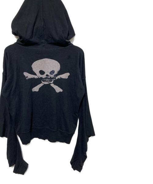 Vivienne Westwood RED LABEL（ヴィヴィアンウエストウッドレッドレーベル）Vivienne Westwood RED LABEL (ヴィヴィアンウエストウッドレッドレーベル) スカルプリントジップパーカー ブラック サイズ:2の古着・服飾アイテム