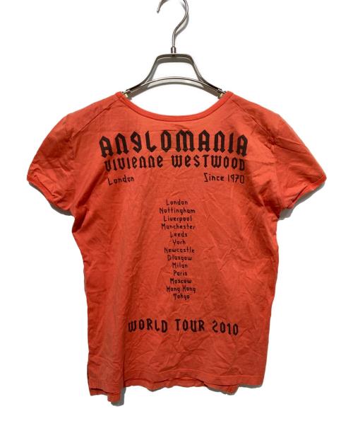 Vivienne Westwood ANGLOMANIA（ヴィヴィアンウエストウッドアングロマニア）VIVIENNE WESTWOOD ANGLOMANIA (ヴィヴィアンウエストウッドアングロマニア) プリントTシャツ オレンジ サイズ:Ｌの古着・服飾アイテム