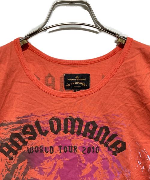 Vivienne Westwood ANGLOMANIA（ヴィヴィアンウエストウッドアングロマニア）VIVIENNE WESTWOOD ANGLOMANIA (ヴィヴィアンウエストウッドアングロマニア) プリントTシャツ オレンジ サイズ:Ｌの古着・服飾アイテム
