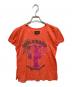 VIVIENNE WESTWOOD ANGLOMANIA（ヴィヴィアンウエストウッドアングロマニア）の古着「プリントTシャツ」｜オレンジ