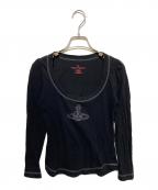 Vivienne Westwood RED LABELヴィヴィアンウエストウッドレッドレーベル）の古着「オーブ刺繍カットソー」｜ブラック