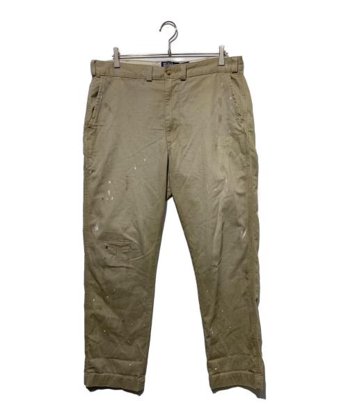 POLO RALPH LAUREN（ポロ・ラルフローレン）POLO RALPH LAUREN (ポロ・ラルフローレン) ＨERITAGE CHINO ペイントパンツ ベージュ サイズ:W34の古着・服飾アイテム