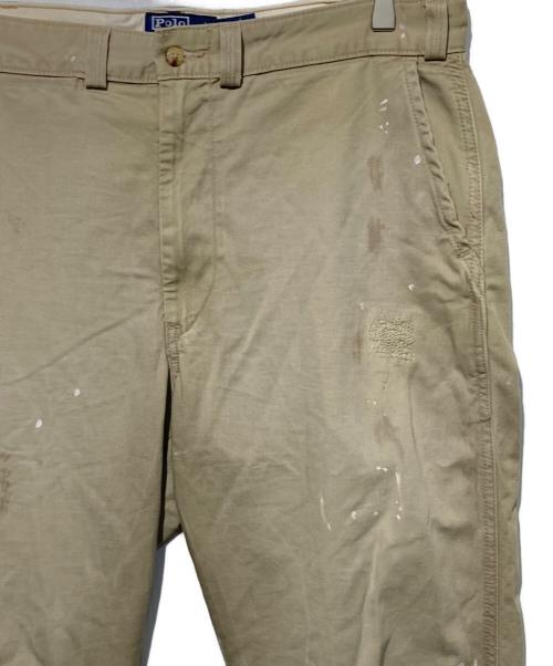 POLO RALPH LAUREN（ポロ・ラルフローレン）POLO RALPH LAUREN (ポロ・ラルフローレン) ＨERITAGE CHINO ペイントパンツ ベージュ サイズ:W34の古着・服飾アイテム